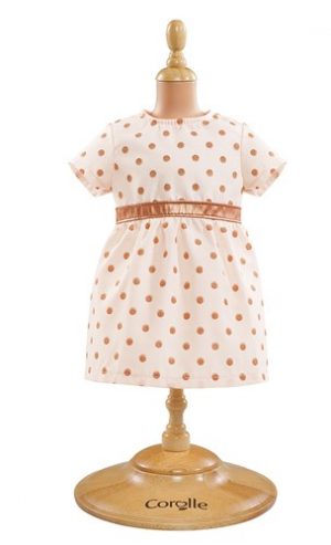 Kleid gold gepunktet